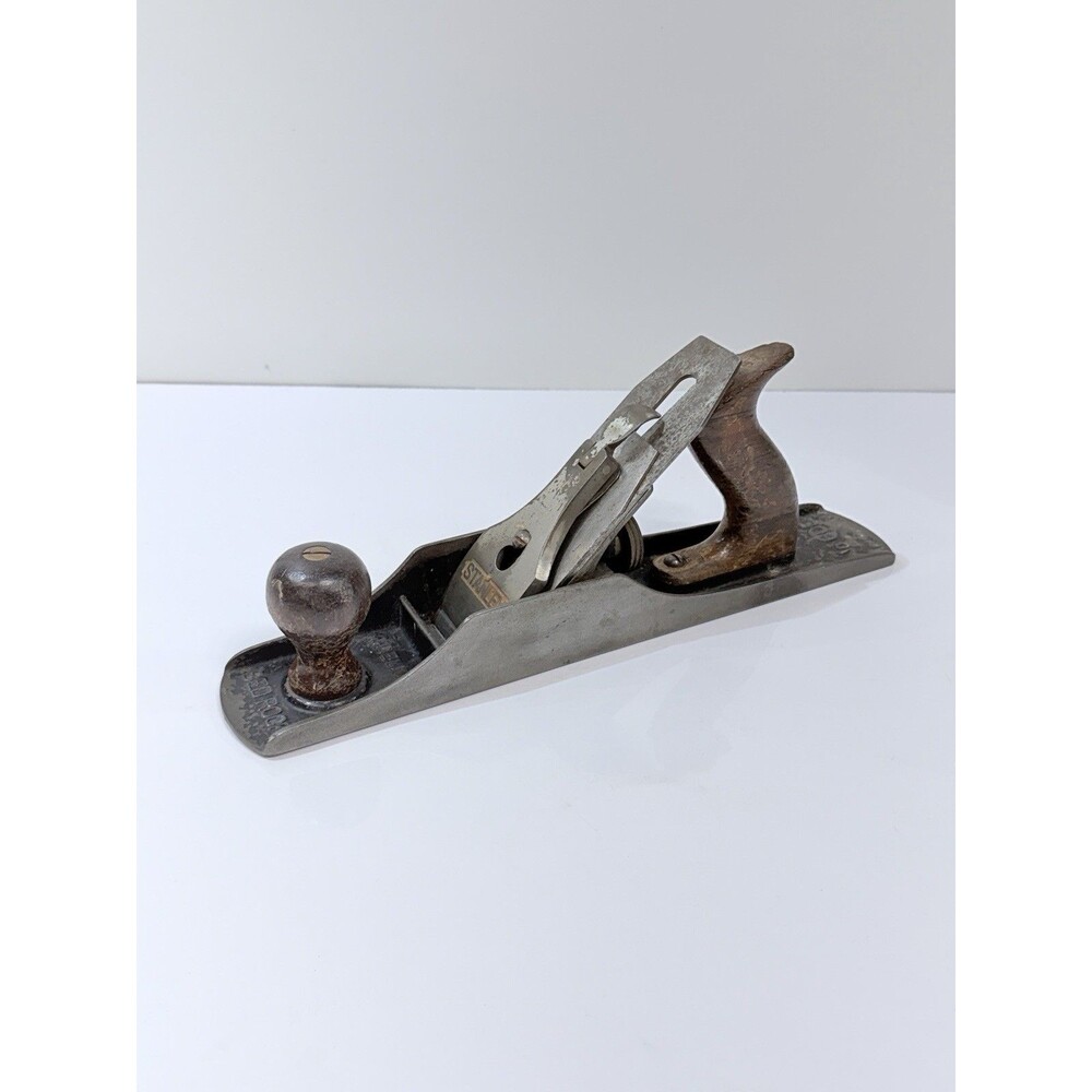 Vntg. Stanley Bedrock No. 605 Smooth Bottom -Works Project